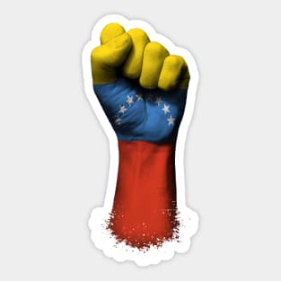 Flag of Venezuela on a Raised Clenched Fist Sticker